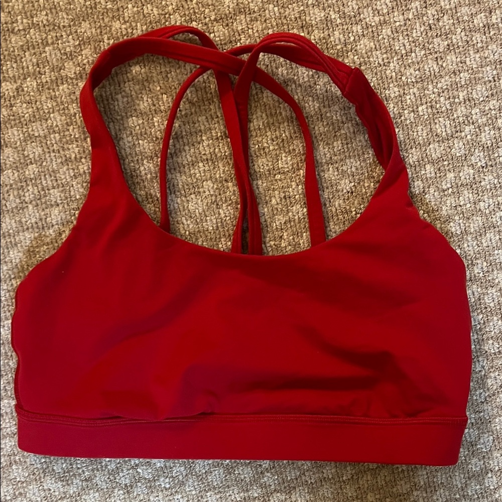 Lululemon Energy Bra Size 4 - Red